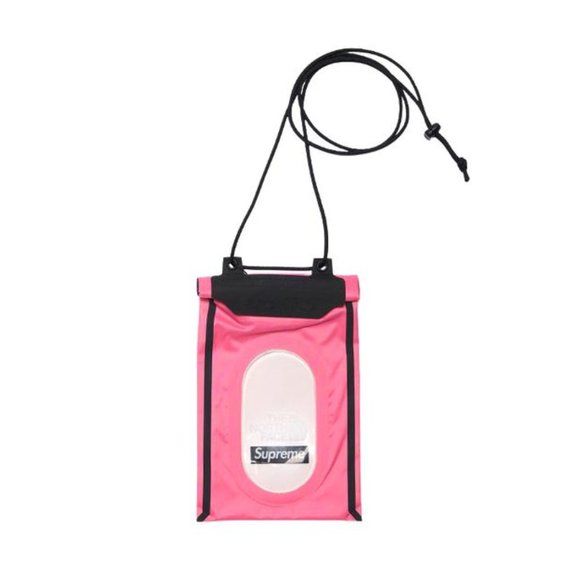Supreme x The North Face Prim Pink Outer Tape Seam Pouch - Picture 1 of 8